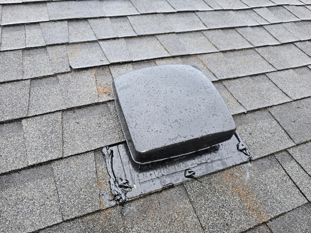 Roof Box Vent Installed to Release Warm, Moist Air From the Attic