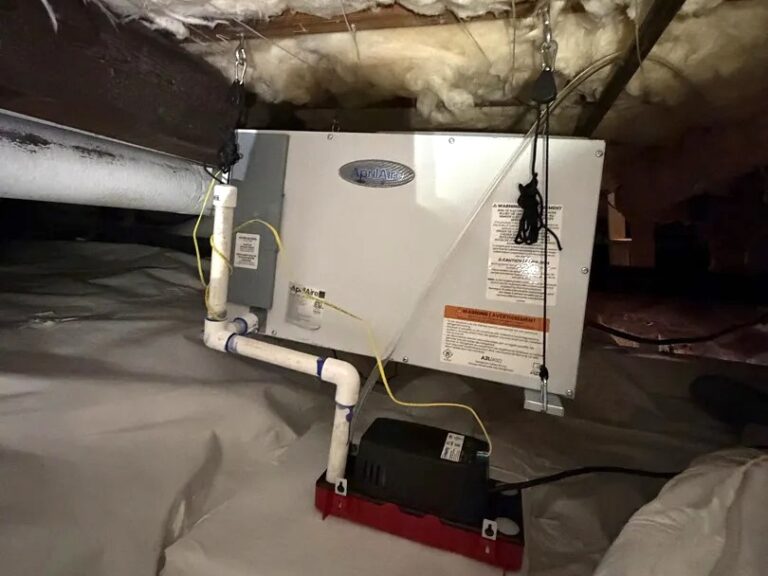 WSDOT Facility Crawl Space Encapsulation - New Vapor Barrier And Dehumidifier